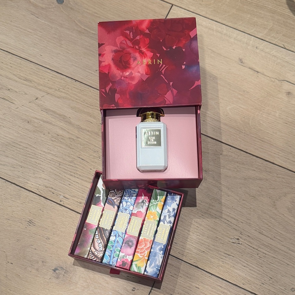 AERIN Rose de Grasse + 6 travel spray gift set box